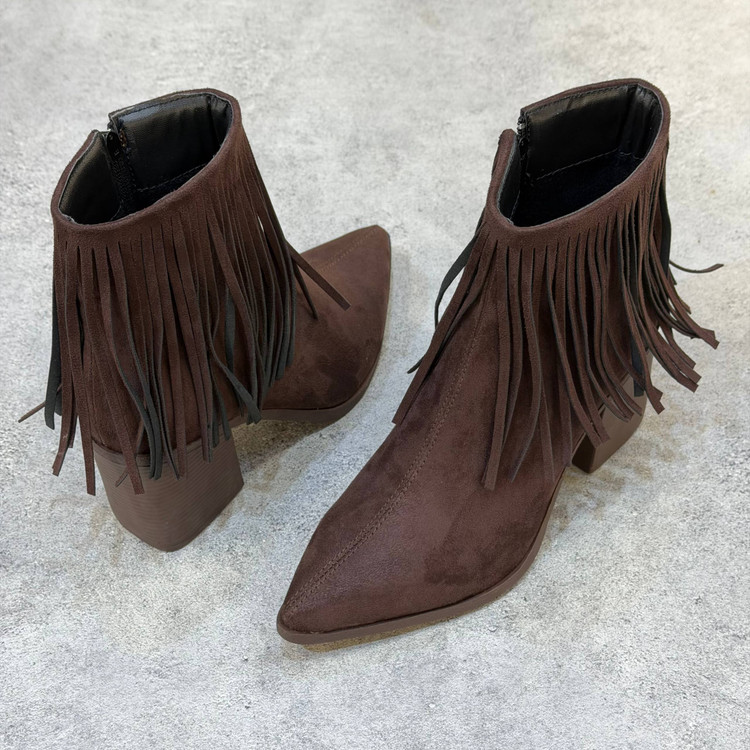 بوت زنانه مدل سرخ پوستی